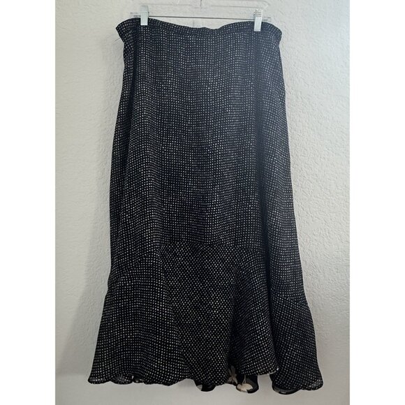 CJ Banks Skirt Womens 1X Reversible Floral‎ Dark Cottagecore Fairy Boho - Picture 3 of 12